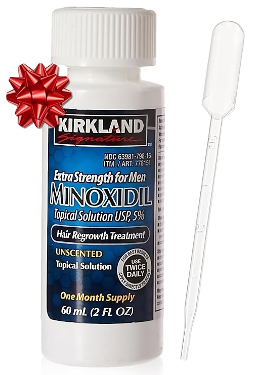 Kirkland Signature 5% Minoxidil Hair Regrowth for Men - 1 Month Supply