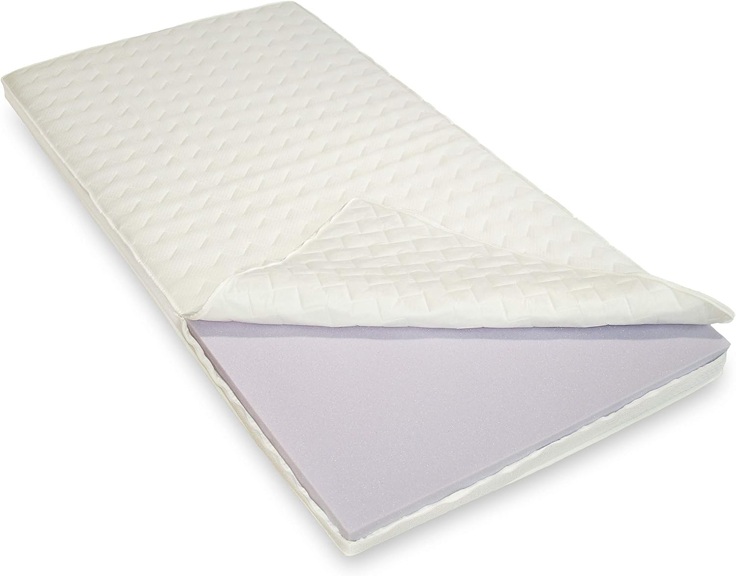 Bodyprint Plus Gel Foam Topper Mattress Topper – Direct from Beds Companys Business – 8 cm Total Height Density Approx. RG 60 with climate control tape and web edges White 200x200 cm