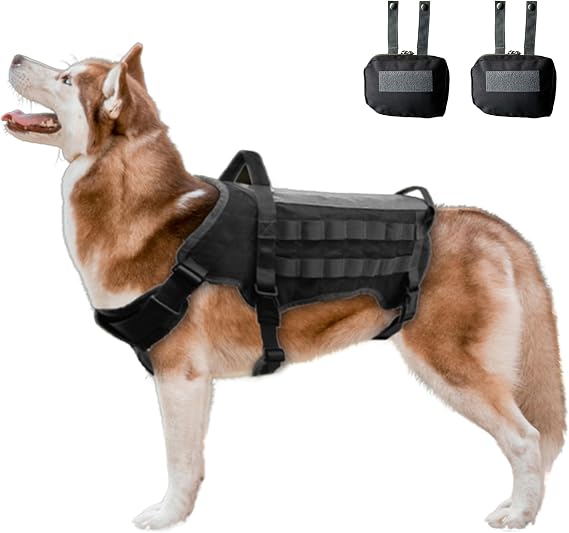 Doggie Stylz Tactical Harness for Large Dogs, No Pull