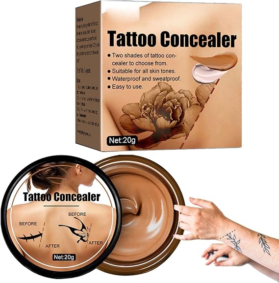 Multi-Use Concealer | Professional Waterproof Tattoo Covers Makeup Concealer | Scar Hidden Spot Bruise Concealer Makeup Cover Up Cream 20ml