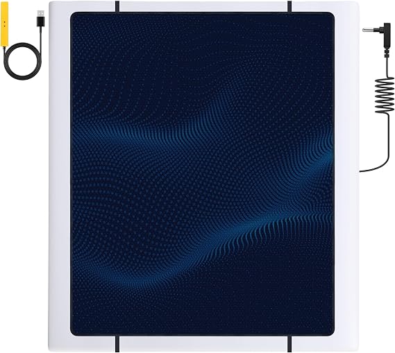 Grounding Mat for Bed, Grounding Pad for Sleeping, Improves Sleep, with Static grounding Cord and Test Pen (Black, (71.5 * 54 inch))