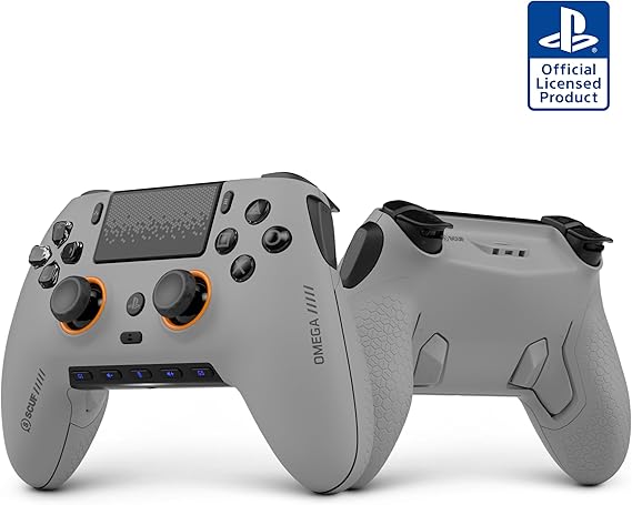 SCUF OMEGA PS5 Wireless Performance Controller – Officially Licensed, 11 Custom Inputs, Instant Triggers, Low Latency, TMR Durable Thumbsticks – Windows PC Compatible – Light Gray