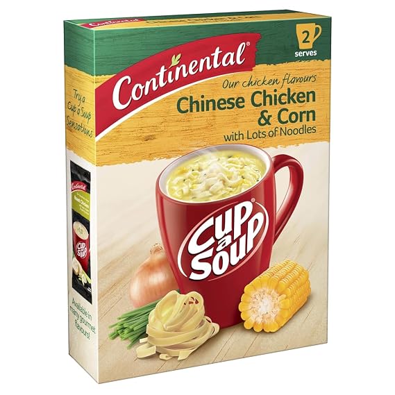 Continental Chinese Chicken & Corn Lots-a-noodles Soup 2 Serves 66gm