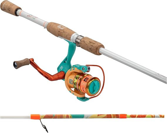 ProFISHiency 6' Krazy Rec Spincast Combo | Micro Spincast Reel | Aluminum Handle w/Cork Knobs | Pre-Spooled w/ 6lb Hi-VIZ