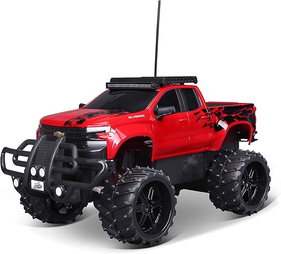 Maisto Tech R/C 1:16 Scale 2.4 GHz Off Road 2019 Chevrolet Silverado, Red