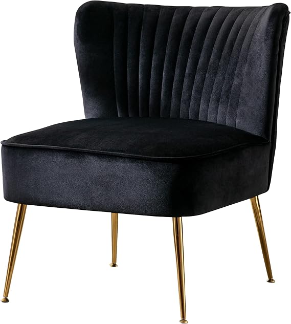 Alaia 25" Wide Tufted Velvet Accent Chair