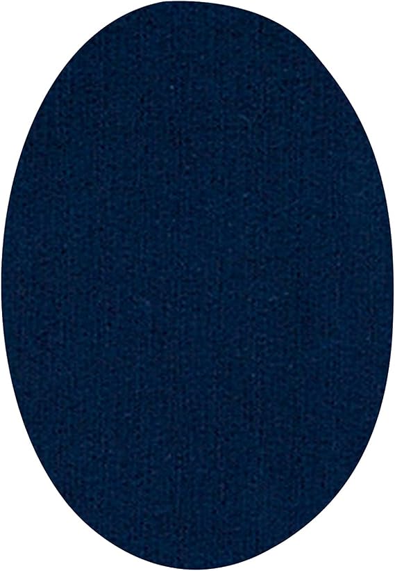 Iron-on Patches for Tracksuits and Sportive Clothing, 6 Elbow or Knee Patches 13.9 x 9.3 cm, Easy to Use, Durable, Navy Blue