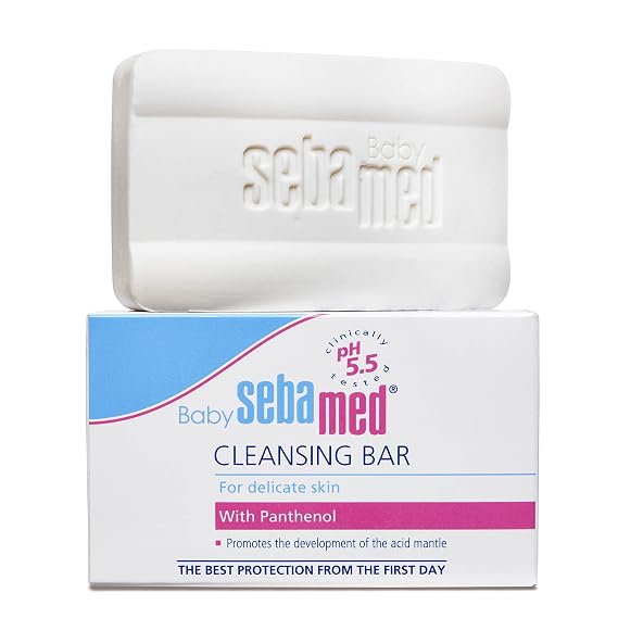 SEBAMED Baby Ultra Mild Cleansing Bar - Hypoallergenic Non-irritating Cleanser with Vitamins and Amino Acids 3.5 Ounces (100g)