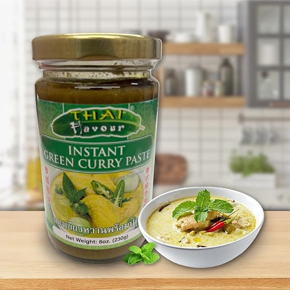 Instant Green Curry Paste, 8oz, Thai Flavour