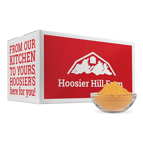 Hoosier Hill Farm Premium Cheddar Cheese Powder, 25LB (Pack of 1) | Bulk cheddar cheese powder for mac and cheese, popcorn, and sauces. Foodservice size; just add liquid. Shelf-stable