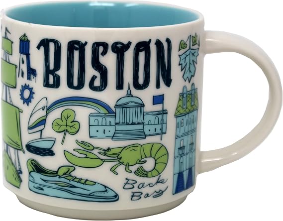 Starbucks Been There Series Boston Ceramic Mug, 14 Oz
