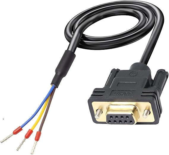 XMSJSIY DB9 Connector RS232 Serial Port Cable Adapters Solderless-(Female) | 9-Pin COM port Breakout Replacement Cable Order:235-1.5m/4.92Feet
