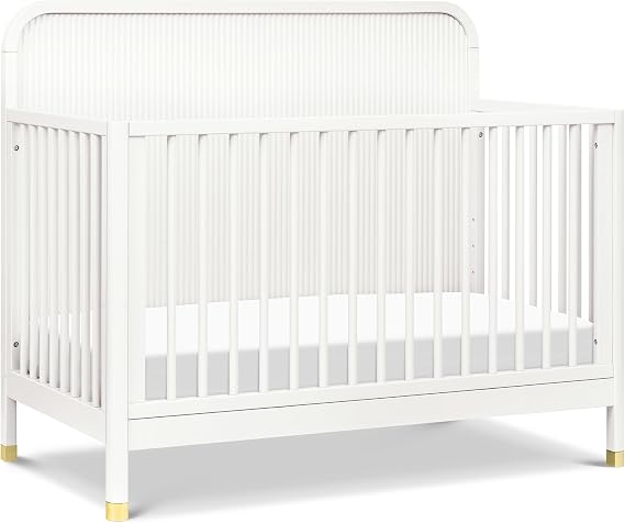 Namesake Brimsley Tambour 4-in-1 Convertible Crib in Warm White, GREENGUARDGold Certified