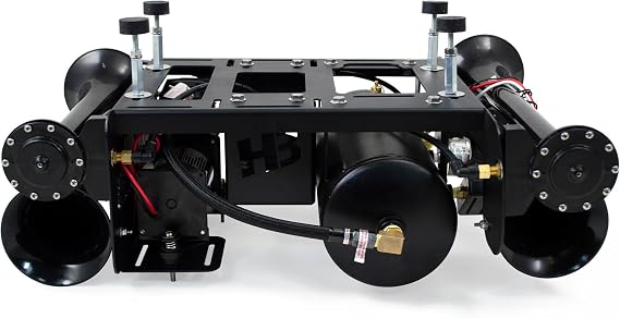 HornBlasters Stealth Spare Tire Delete 2-Gallon 150 PSI Train Horn Kit - For Pickup Trucks & SUV's