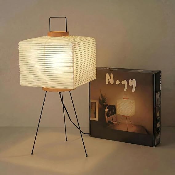 Akari Noguchi Japanese Paper Floor Lamp Rice Paper Lantern Lamp Japanese Japandi Floor Lamp for Soft Ambient Lighting
