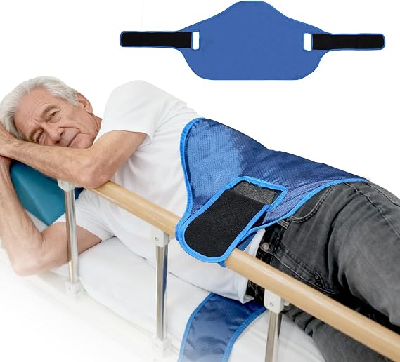 Arc-Shaped Positioning Pad with Handles - Patient Turning and Repositioning Aid for Bedridden Elderly Care, Anti-Bedsore Nursing Transfer Sling