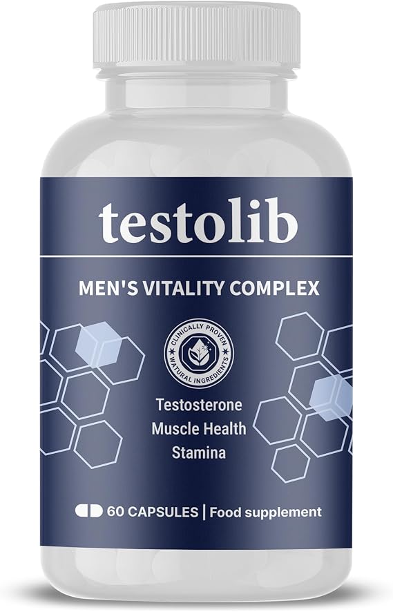 Capsules, Men's Daily Wellness Supplement – Energy & Vitality Support Formula – 60 Capsules (1 Month Supply)