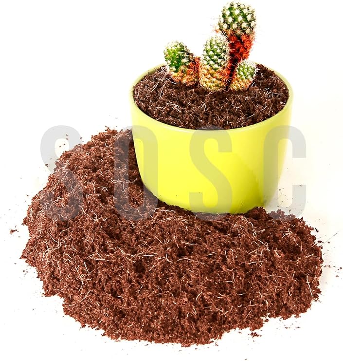 Coconut Peat 100% Natural Peat - Cocopeat Coconut Fiber - Natural Plant Soil 3 Lt