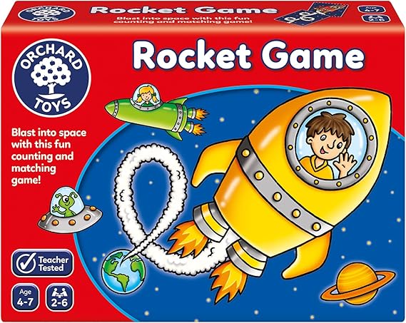 Orchard Toys Rocket Game, Children's, Multi, One Size , Red