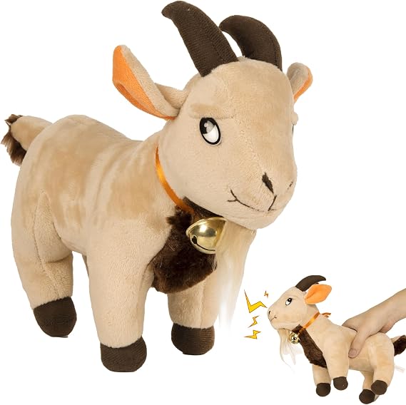 Twiddler Toys Screaming Goat Toy 11 Plush Desk Toy Makes Hilarious Screaming Sound - Funny Gag Gift for Friends and Coworkers