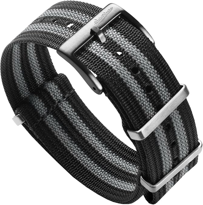 WatchGecko Ridge Nylon Watch Strap | Military Style Nylon Replacement Watch Band, Ridged Texture, Rugged, Quick-Drying And Secure For Outdoor Activities.
