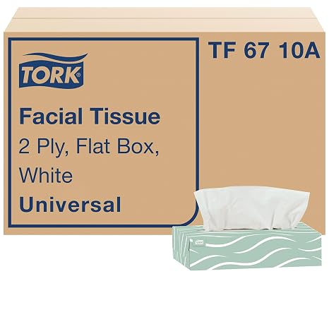 Tork Universal Facial Tissue Flat Box White, 2-ply, 30 x 100, TF6710A
