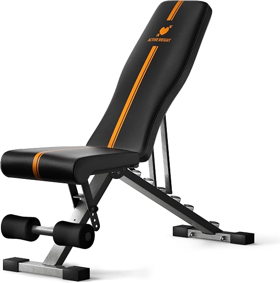 Foldable Adjustable Weight Bench | 90 Degree, Incline, Decline, Flat | Pre Assembled | Weights Set Compatible | Home Gym Benches | Full Body Workout Exercise | *EASY ASSEMBLY*...