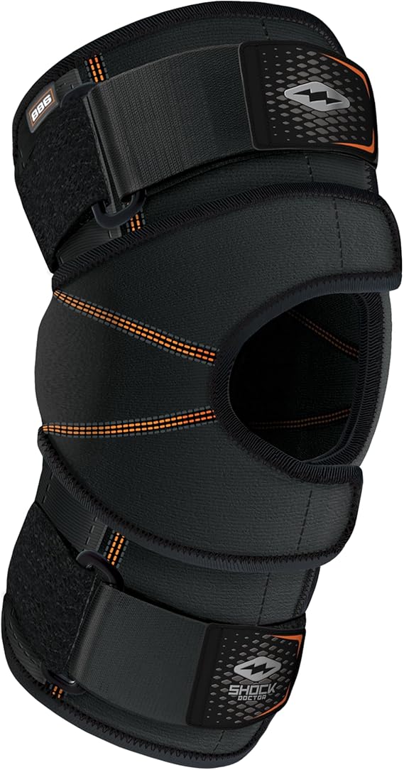 Shock Doctor Knee Brace Wrap, Knee Support for Patella Issues, Injury Recovery, Compression Support for Medial & Lateral Knee Stability, Single
