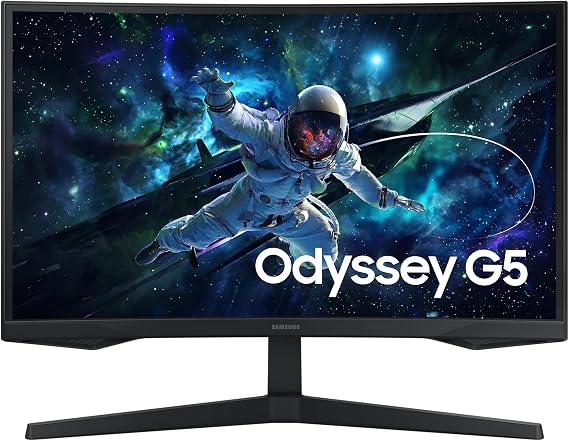 Samsung G55C Gaming Odyssey G5 27 2560x1440 VA 1000R 165Hz 1ms 2,500:1 HDR10 FreeSync LS27CG552EUXUF