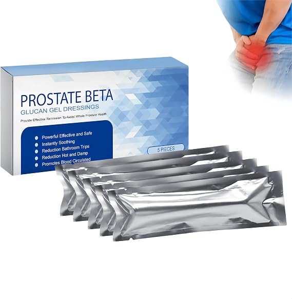 Prostate Beta Glucan Gel Dressings, Prostate Gel, Men's Care Cream, Men's Moisturizing Cream, Safe and Effective, 5pcs (1pcs)