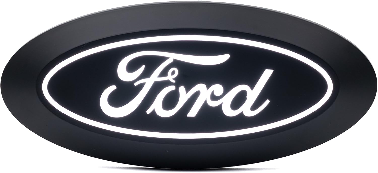 Putco 92603 2018-2023 Ford F-150 Front Illuminated LED Emblem - Fits 2021-2023 Models Without Camera and 2018-2020 Models Without Camera and Honeycomb Style Grille
