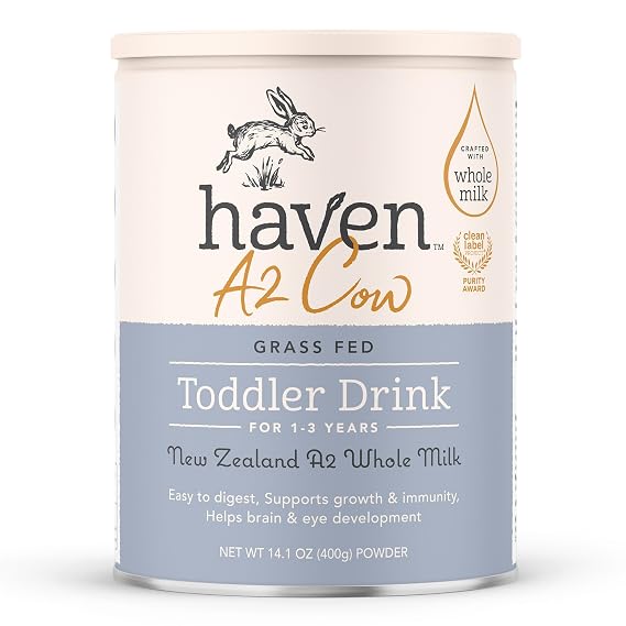 Haven A2 Cow Toddler Formula, Whole Milk, 12+ Months, 14.1oz