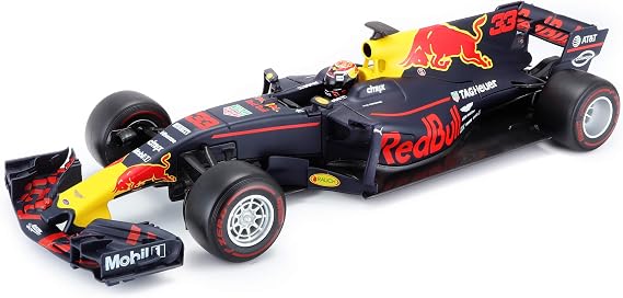 Bburago 1:18 Red Bull Racing Tag Heuer RB13 (2017 Max Verstappen/Daniel Ricciardo Model), Blue