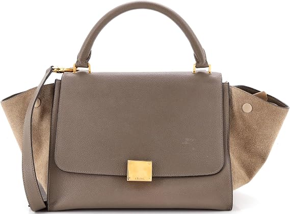 Pre-Loved Trapeze Bag Leather Small, Brown