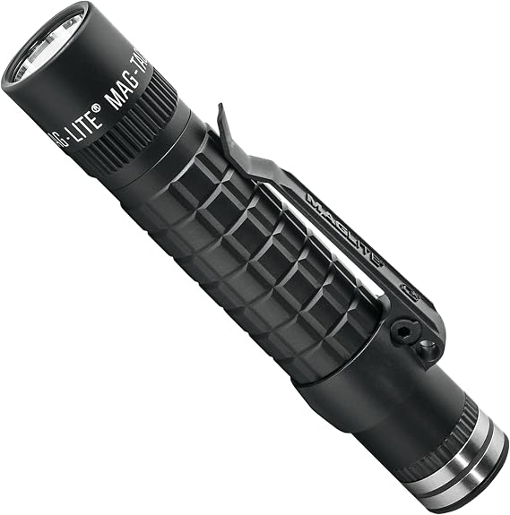 Maglite MAG-TAC Rechargeable LED Flashlight Plain Head, High-Performance Tactical Light Black