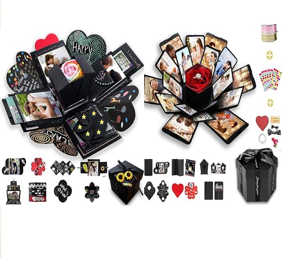 Wanateber Explosion Box Set Surprise Gift Photo Box Set 2Pack