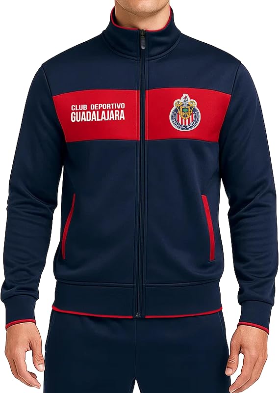 Icon Sports Officially Licensed Chivas Soccer Track Jacket - Unisex Adult