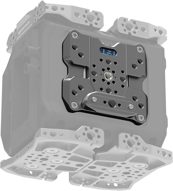KONDOR BLUE | Side Level Plate Compatible with Blackmagic Pyxis | Modular cage System, Dual Cold Shoes, Removable Safety-pin NATO, Built for Adaptability on The go | Space Gray