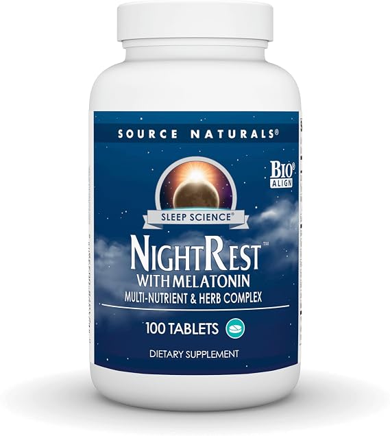 Source Naturals Sleep Science NightRest with Melatonin - 100 Tablets