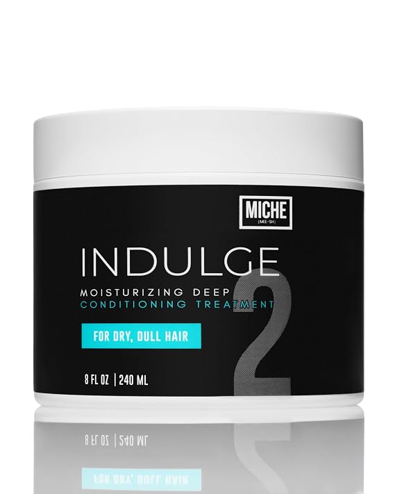 Miche Indulge Hair Conditioner 8oz Deep Conditioner for Curly Hair Treatment for Dry, kinky and curly Damaged & Color Treated Hair Repair, Nourish & Hydrate with Hair Mask 8oz