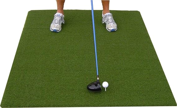 Premium 5'X5' Luxury Tee Golf Hitting Mat- Holds a Wooden tee