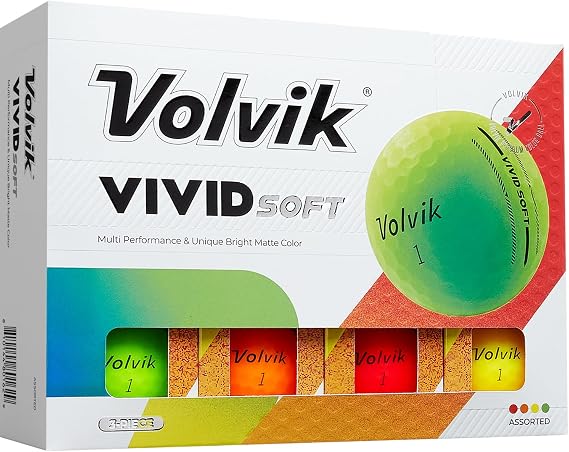 Volvik Vivid Soft Golf Balls (One Dozen) (Assorted)