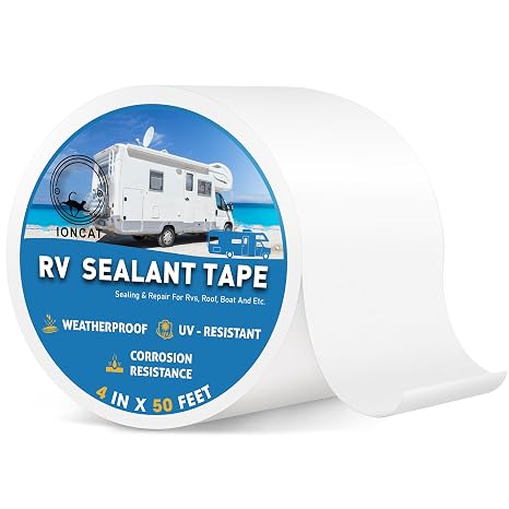 RV Roof Sealant Tape, 4 Inch X 50 Feet RV Roofing Tape, RV Roof Repair Tape