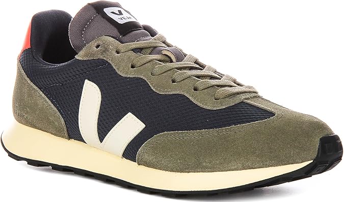 Veja Women's Sneakers with Black V-Logo, Casual Fashion Athletic Shoes (Rio Branco 2 (Navy Orange), US Footwear Size System, Adult, Women, Numeric, Medium, 7)