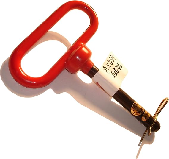 Hard-to-Find Fastener Hardened Grade 5 Hitch Pins, Durable Heavy Duty Heat-Treated Hitch Pins for Trailers & Tractors, 1/2 x 3-5/8-Inch