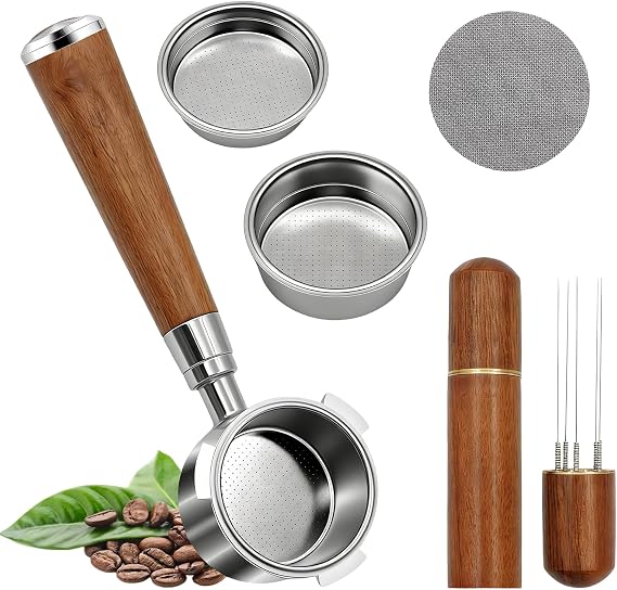 51mm Bottomless Portafilter 3 Ears, Compatible with Delonghi EC680/EC685