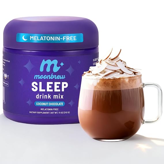 MoonBrew Magnesium Coconut Chocolate Sleep Aid - Calming Drink Mix - 1PK