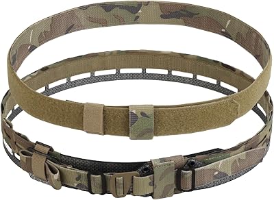 UniPro Lightweight Tactical Battle Belt 24 x 1.9 MC Color, Carbon-Fiber Reinforced 2 Tactical Belt Compatible, Fits 3641 Waist