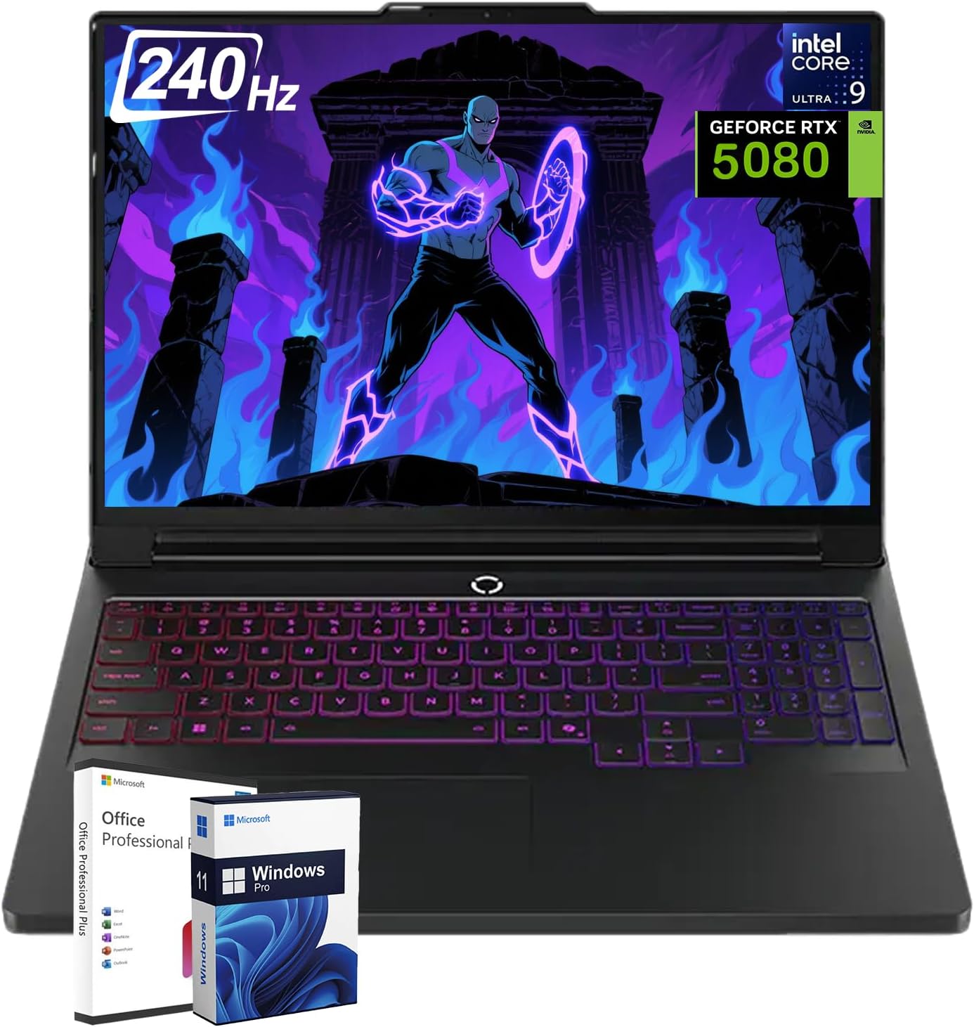 Lenovo Legion Pro 7i Gen 10 Gaming Laptop 2025, GeForce RTX 5080 16 GB, Intel Ultra 9 275HX24-Core, 64 GB DDR5  4 TB SSD, 16 240Hz OLED, Per-Key RGB Backlit, Wi-Fi 7, Win 11 Pro & Lifetime Office