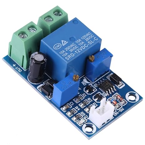 12V Battery Low Voltage Cut Off Automatic Switch On Recovery Module with Undervoltage Switch, Designed with LED Indicator, for Battery Life Prolongation